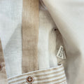 papillon rigato beige completo cerimonia bambino