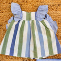 retro abitino neonata con zip elegante cotone