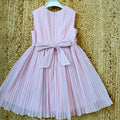 retro abito bambina elegante con fiocco e zip
