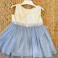 retro abito elegante bambina con apertura a goccia