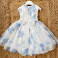 retro abito bambina elegante con fiocco