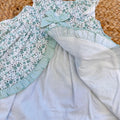 retro abito neonata con fiocco elegante
