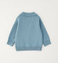 Retro cardigan bimbo azzurro in cotone