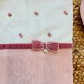 Uscita clinica neonata in ciniglia rosa con copertina sfoderabile e completo lenzuola.