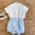 Retro completo bimbo con pantaloncino e fascia elastica