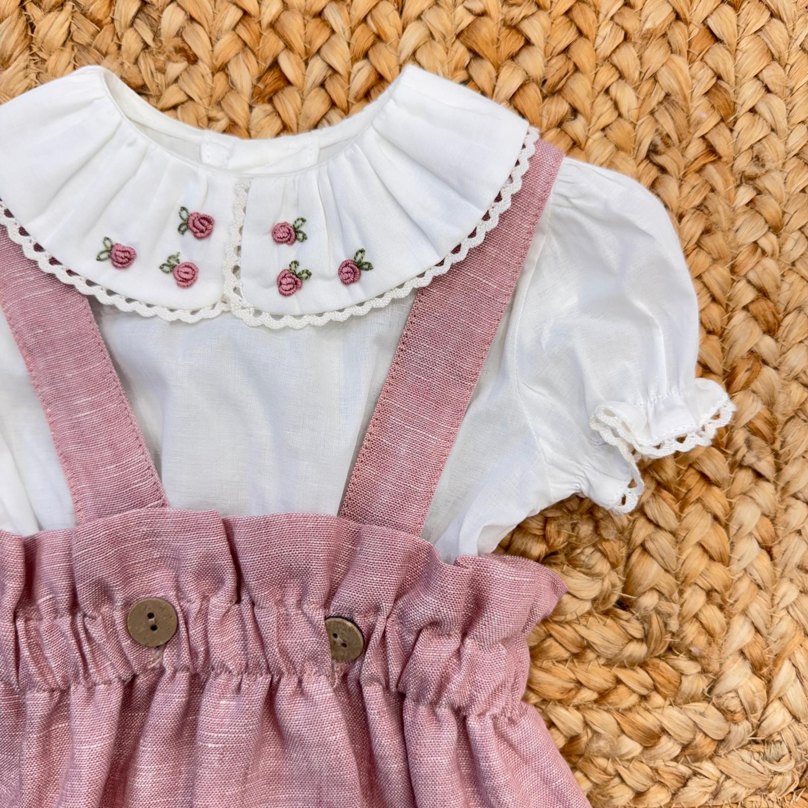 retro completo neonata con bretelle incrociate
