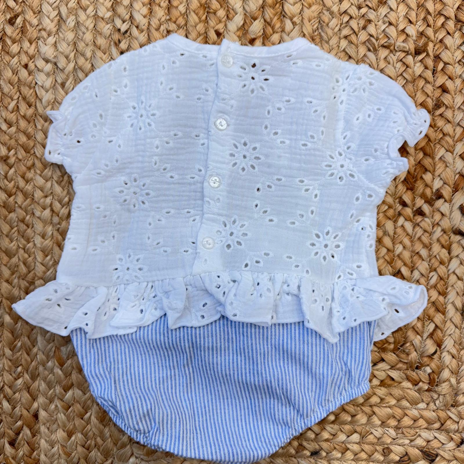 retro pagliaccetto bimba con bottoni