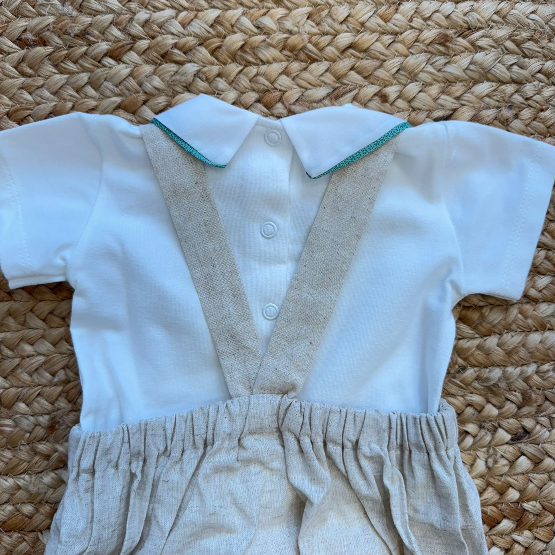 Retro pagliaccetto con bretelle incrociate