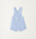 retro salopette neonato con incrocio bretelle