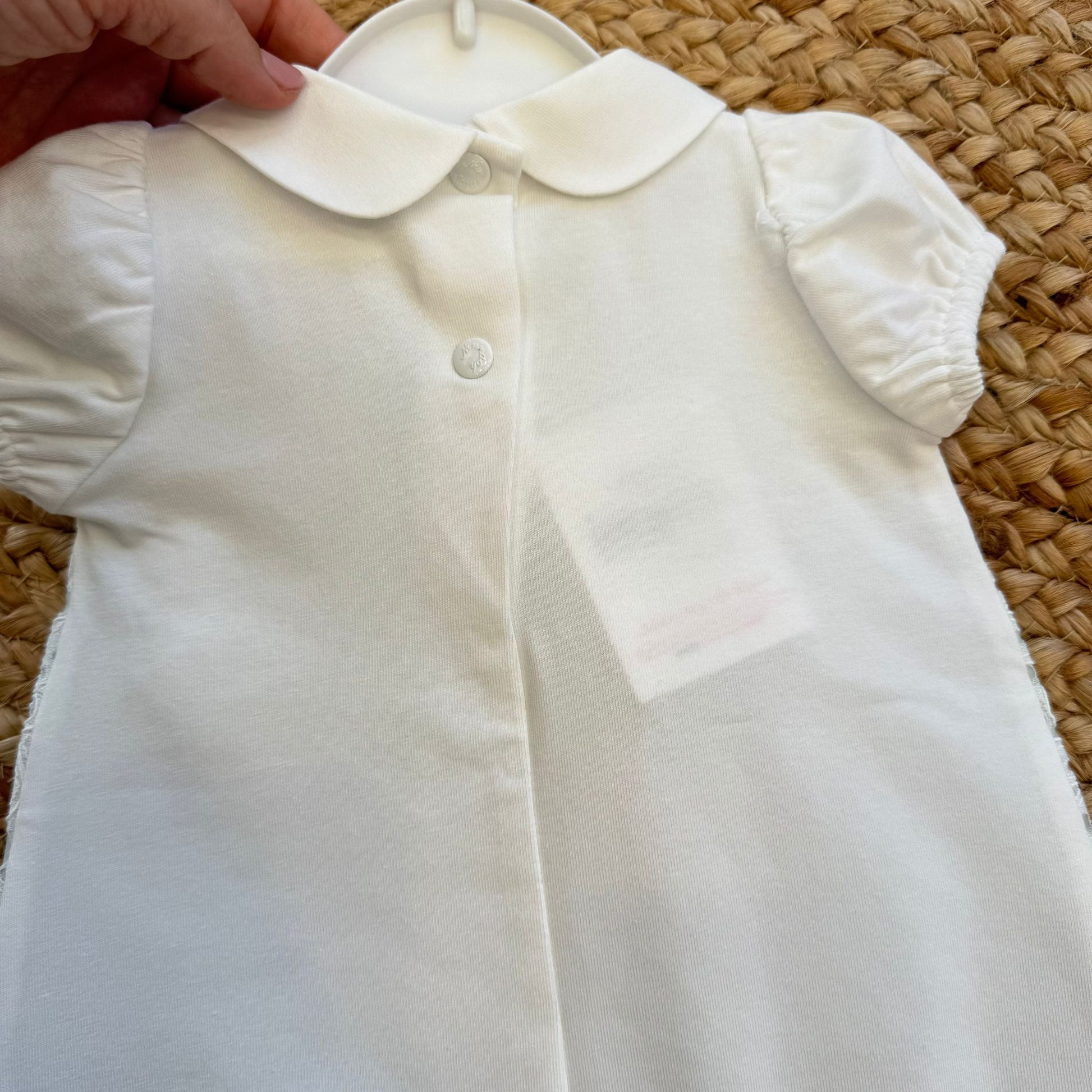 Retro tutina neonata in cotone con chiusura a bottoni