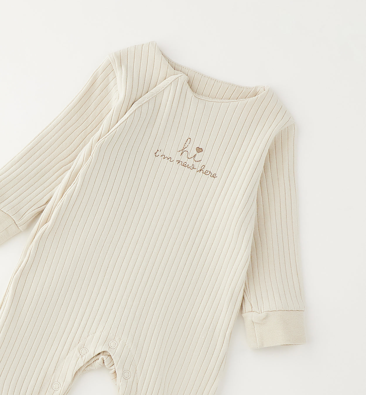 Retro tutina neonato in cotone con piedini