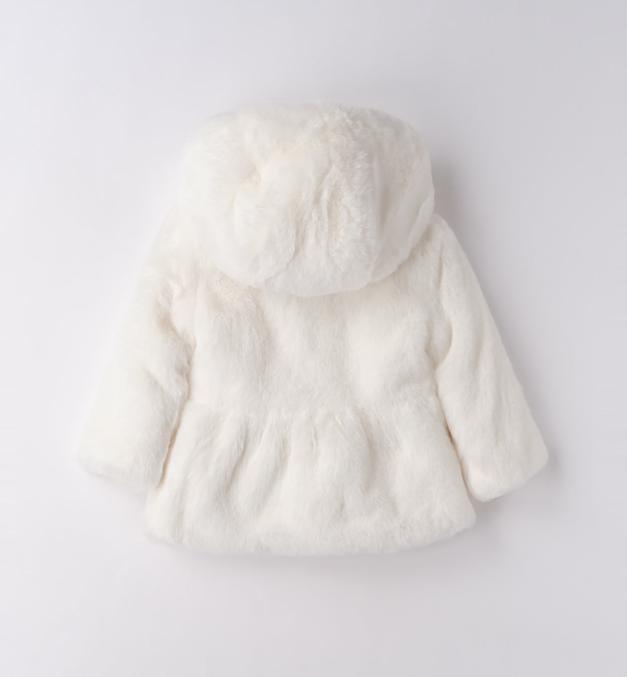 retro cappotto bambina elegante panna