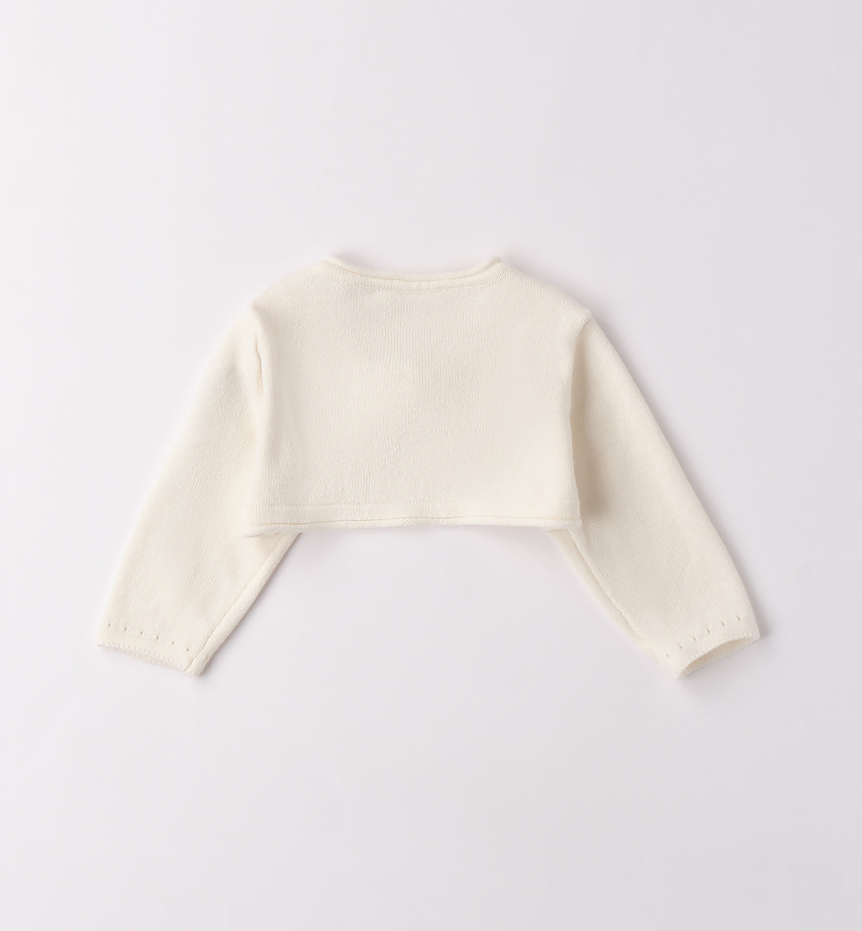 retro cardigan panna bimba in cotone e lana