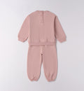 retro completo bambina rosa con pantaloni elasticizzati