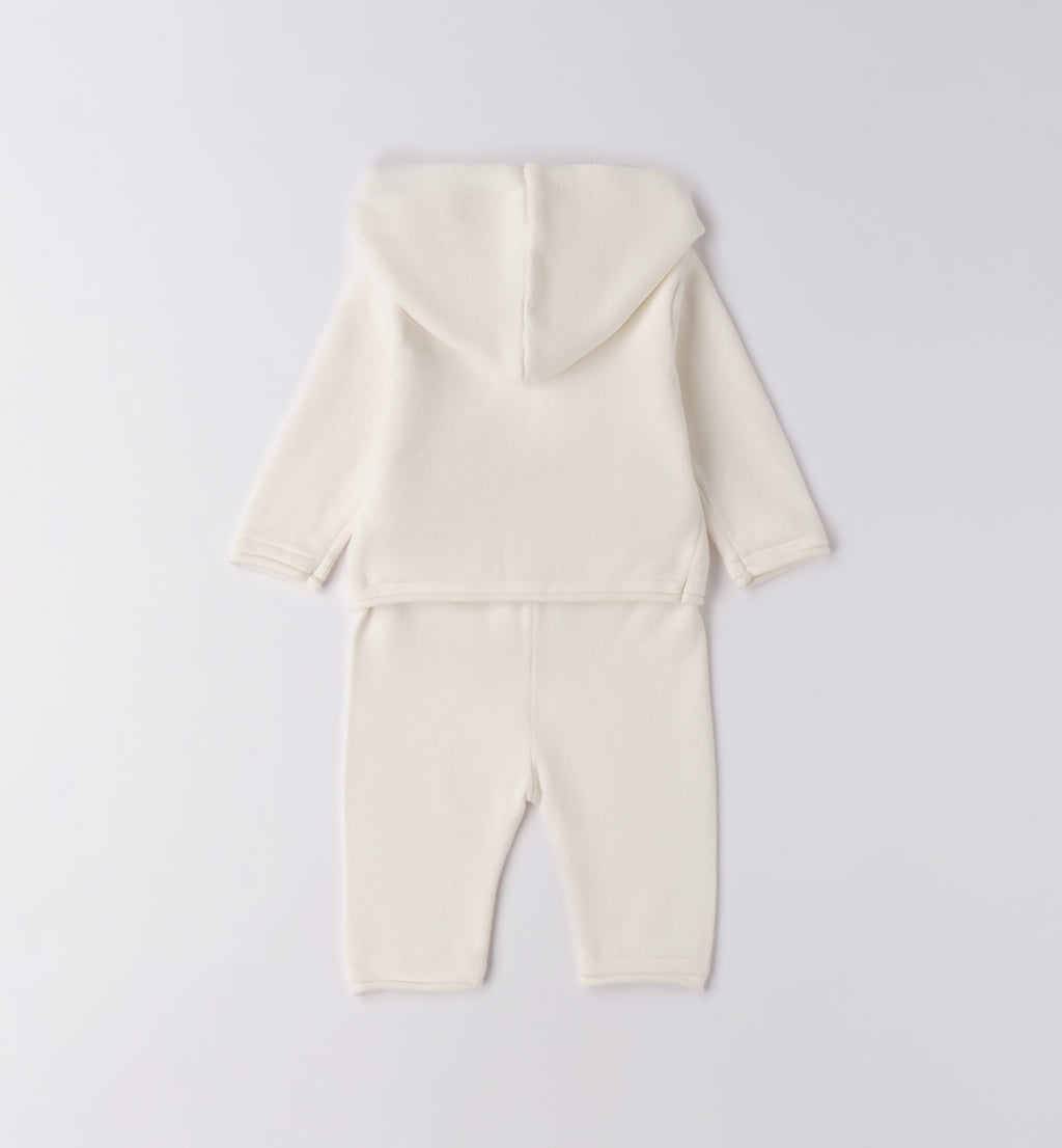 retro completo caldo cotone panna neonato