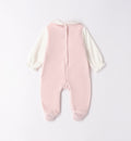retro tutina ciniglia neonata rosa con gattino