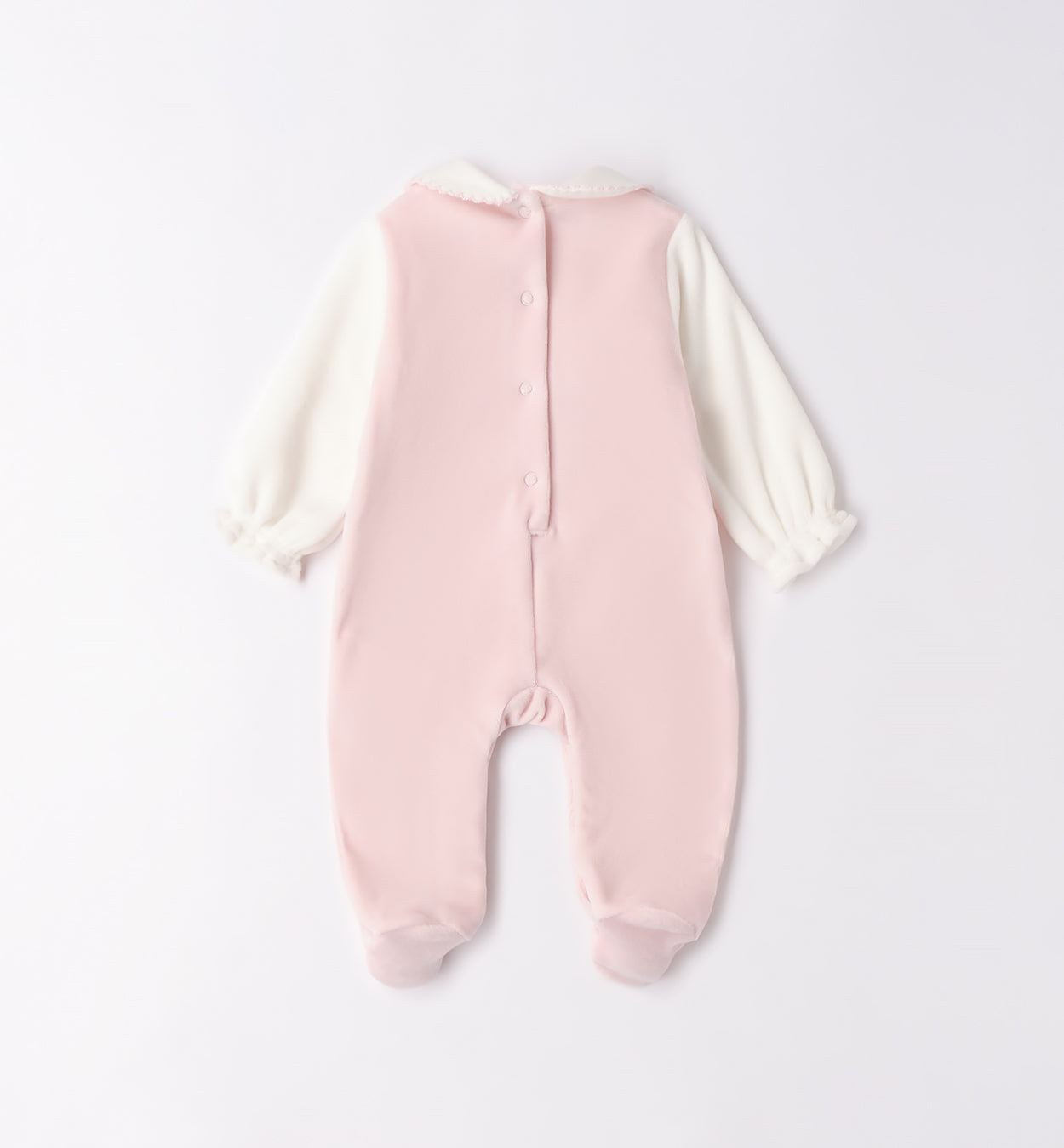 retro tutina ciniglia neonata rosa con gattino