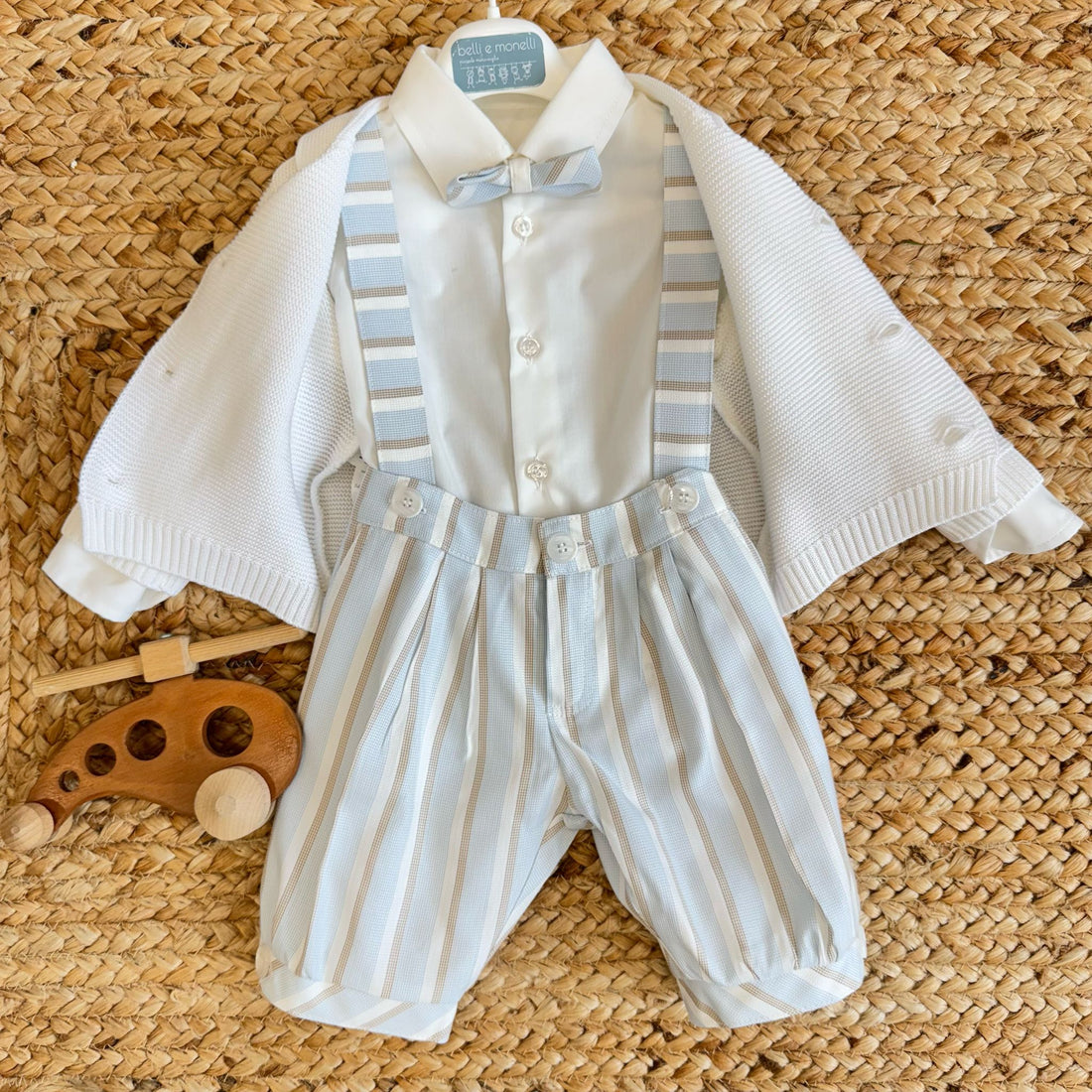  cardigan bianco cotone bambino per battesimo