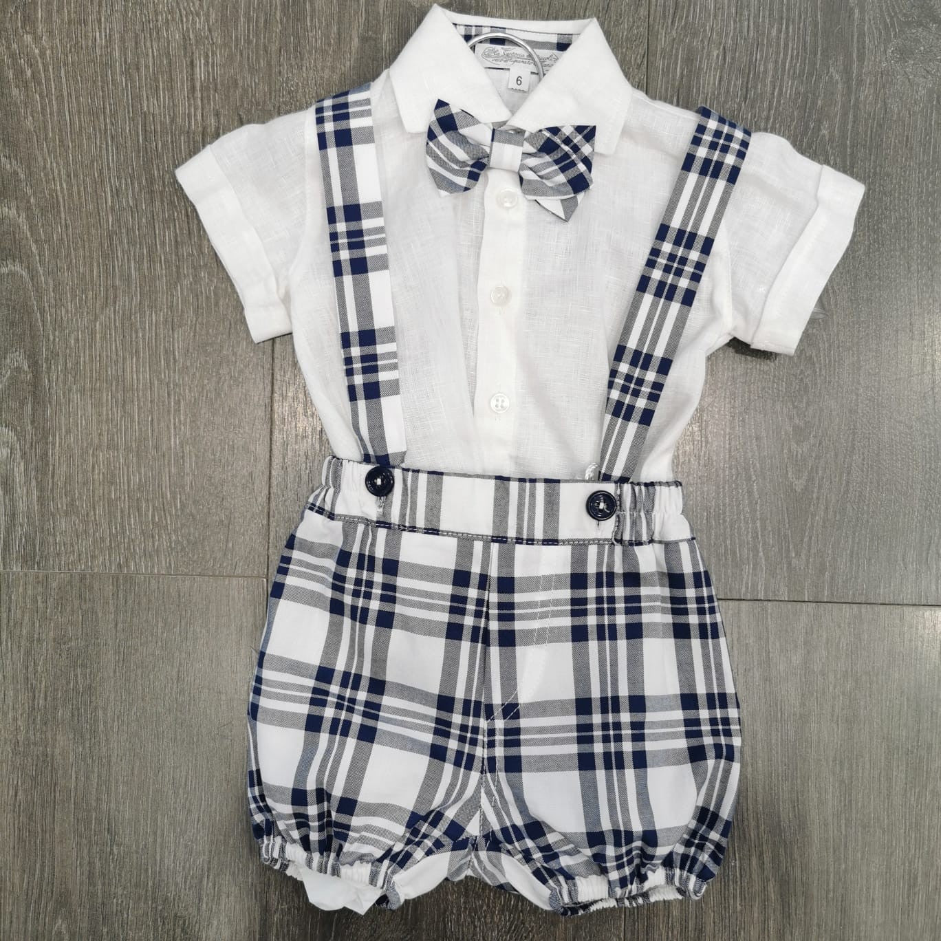 Completo Salopette E Camicia Bimbo