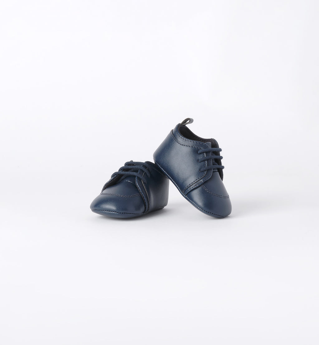 Scarpette blu eleganti per bimbo da Battesimo 