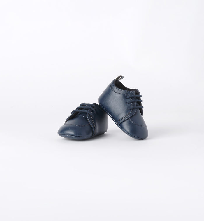 Scarpette blu eleganti per bimbo da Battesimo 