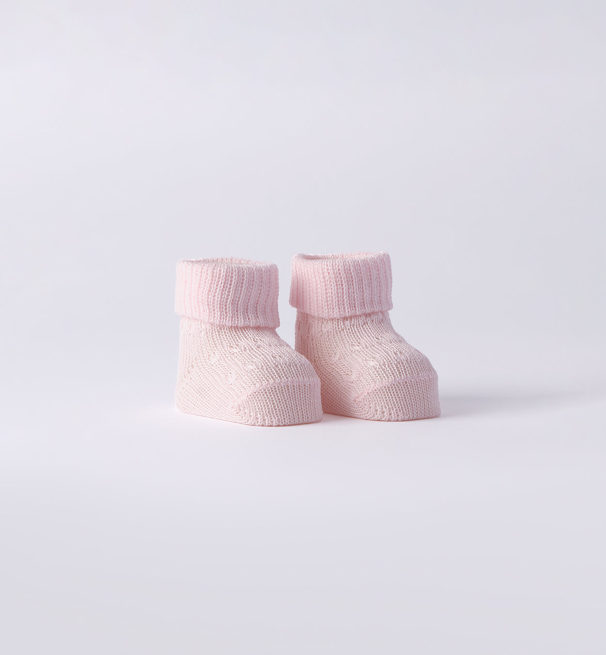 Scarpette rosa in cotone per neonata corredino Battesimo