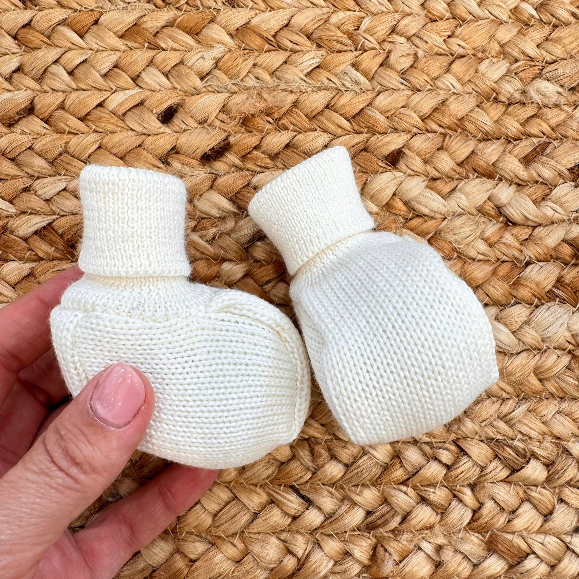 Ospedale Abbigliamento Neonato Nascita Maggio SCARPETTE IN MAGLIA