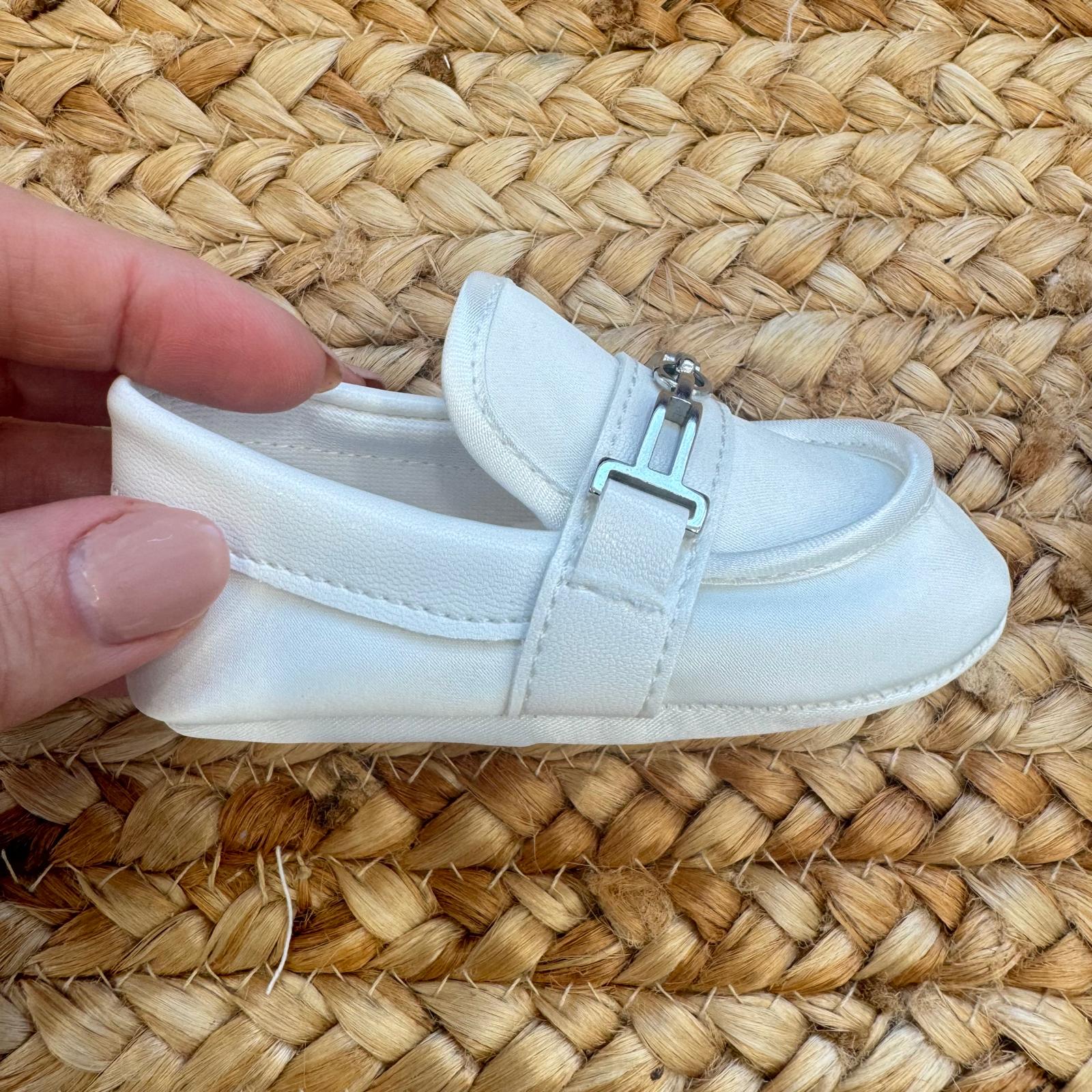 scarpine battesimo neonato eleganti bianche