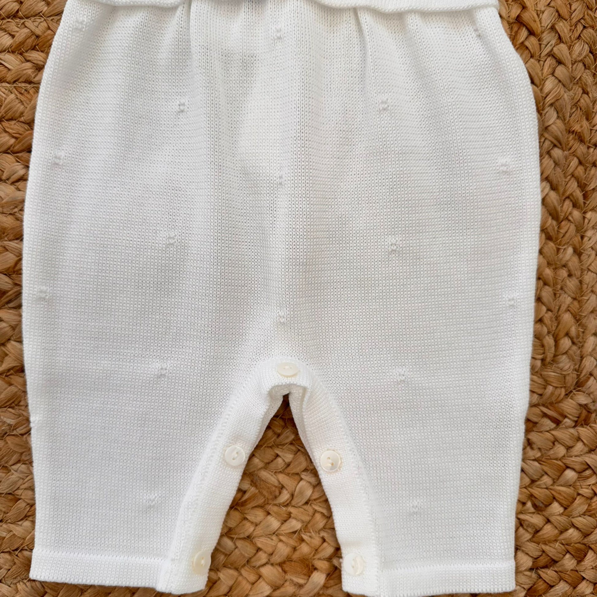 scarpine neonata coordinate con ricamo