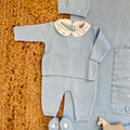 scarpine neonato cotone azzurre