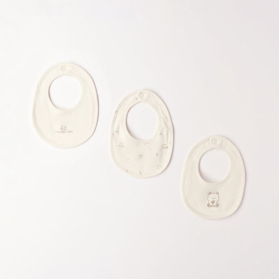 Set 3 bavaglini neonato unisex