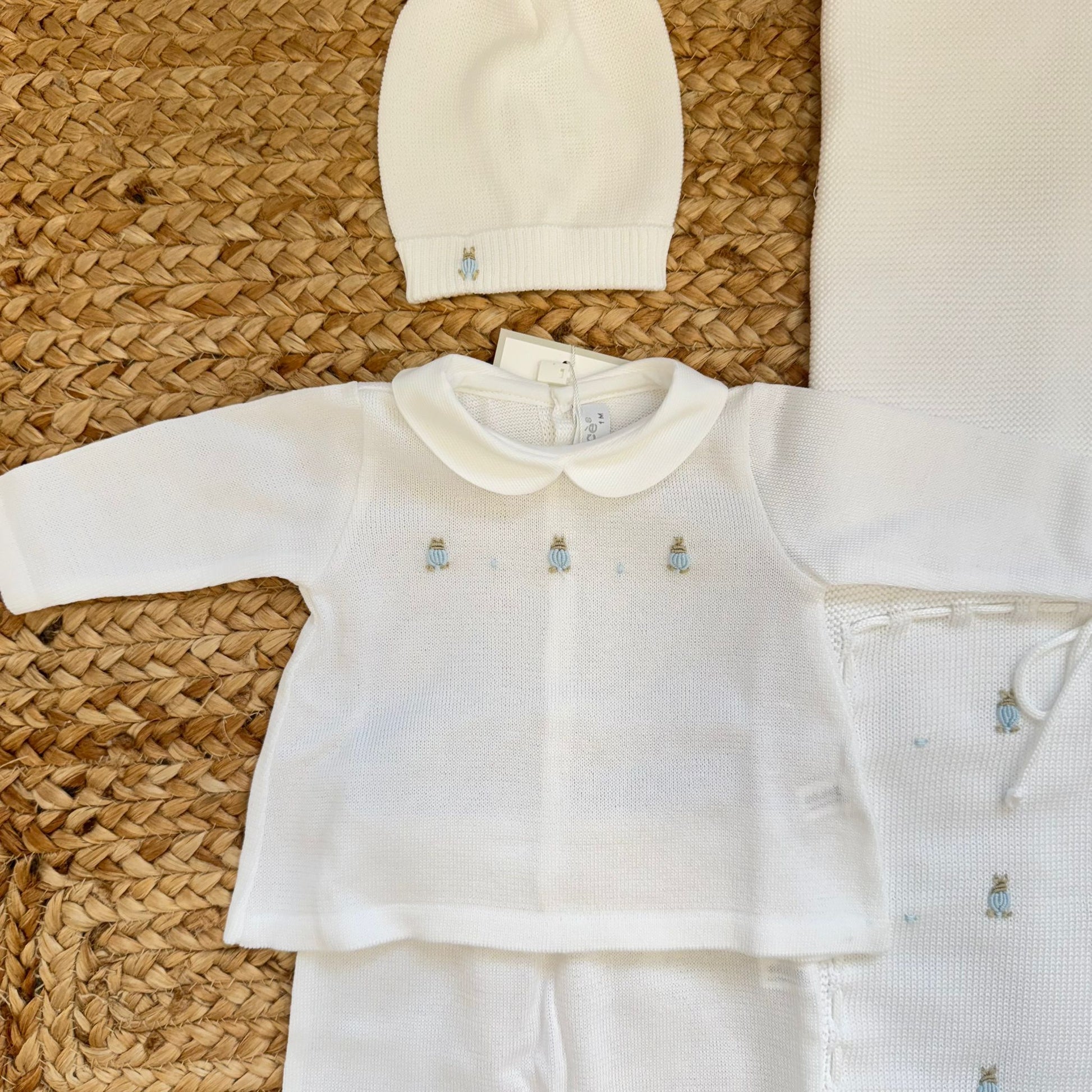 set uscita clinica neonato completo elegante