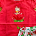shorts bimba cotone fantasia floreale multicolor estiva