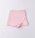 Shorts rosa a petalo per bambina elegante