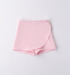 Shorts rosa a petalo per bambina elegante