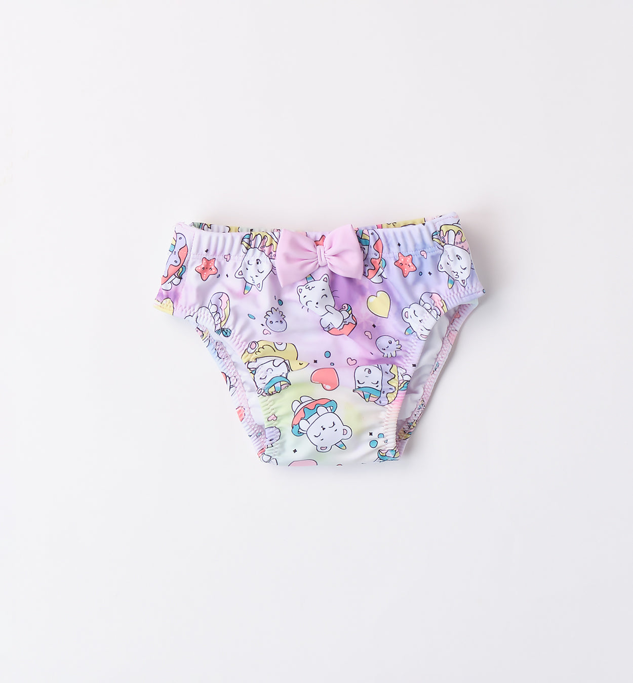  Slip costume bambina fantasia unicorni con fiocco rosa