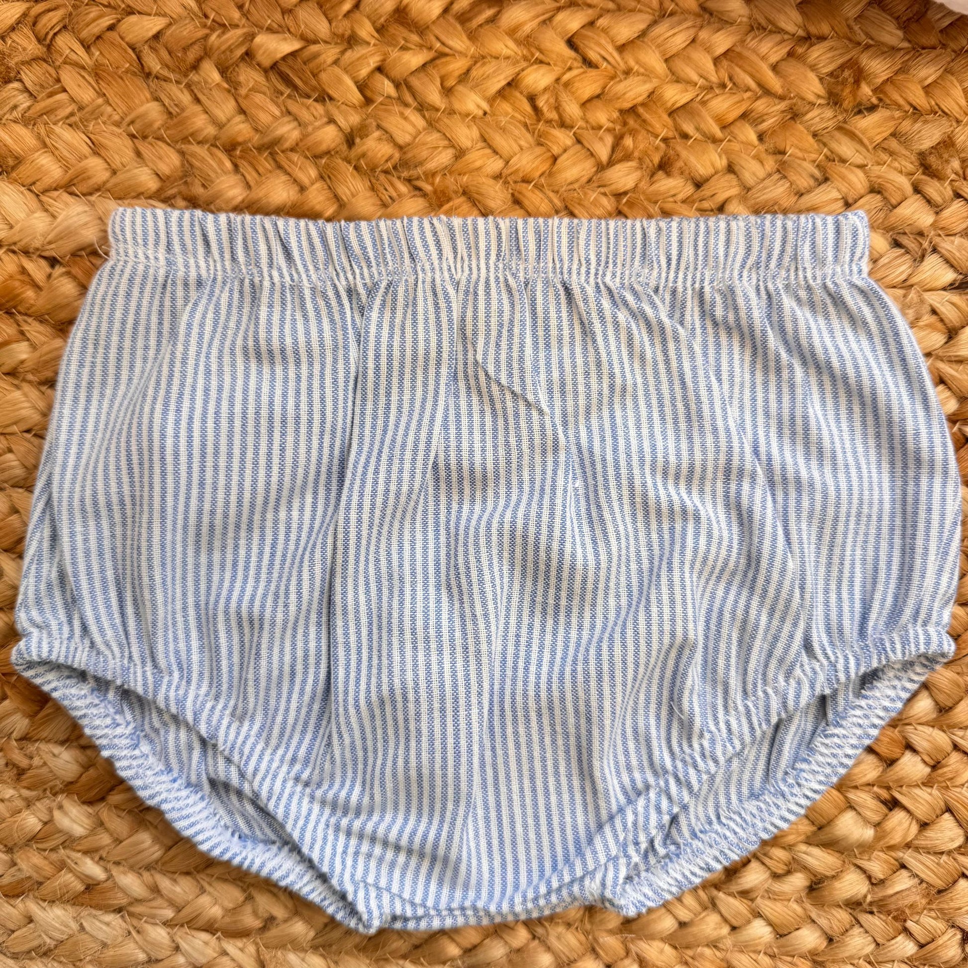 spalline regolabili rigate azzurre completo bimba