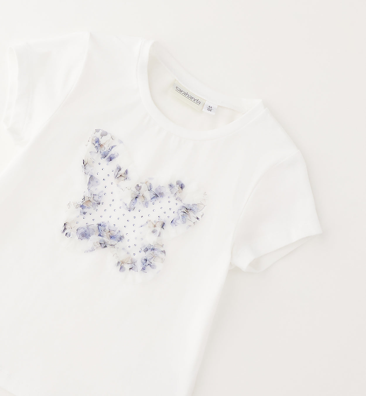 t-shirt-bambina-bianca-farfalla-applicata