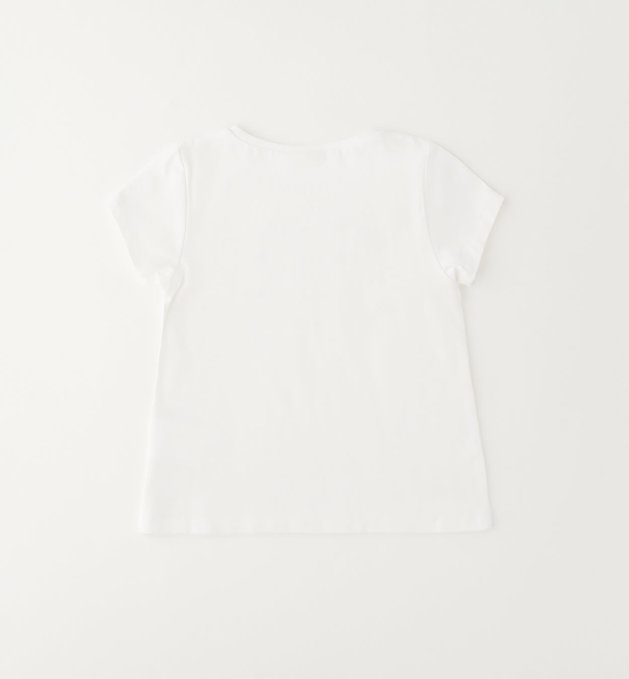 t-shirt-bianca-bambina-cotone-elegante