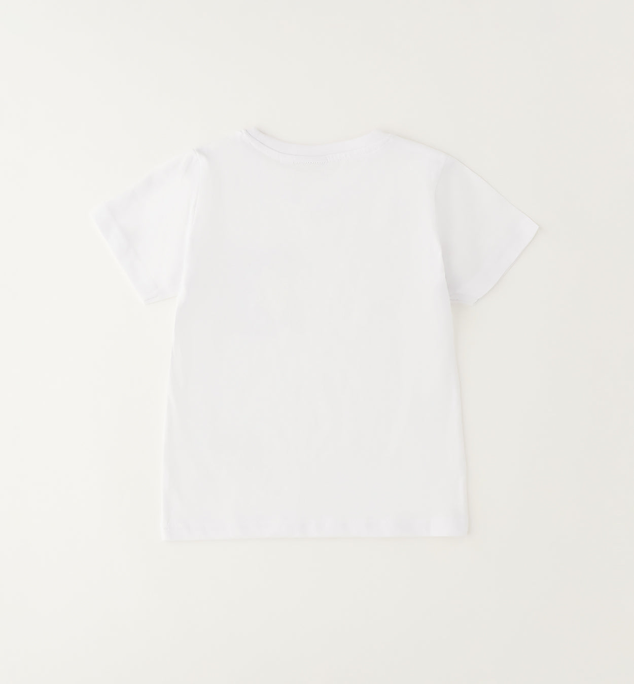 Retro t-shirt bimbo in cotone bianca a manica corta