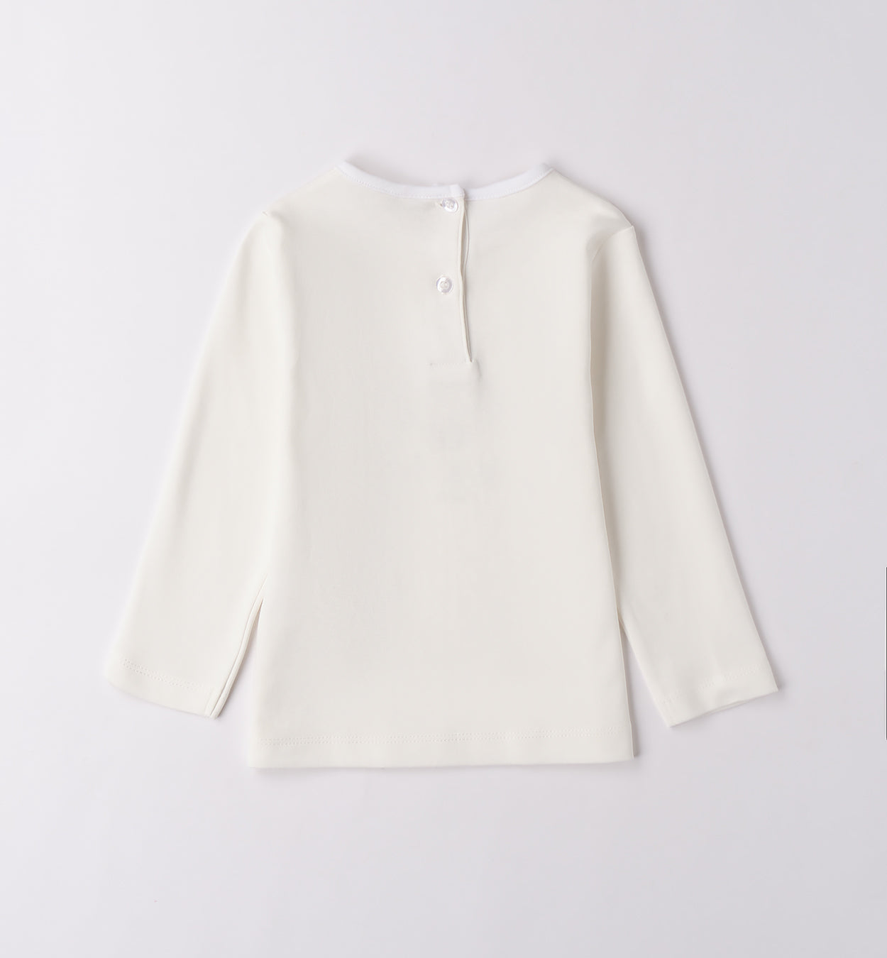 t-shirt bianca retro bambina cotone