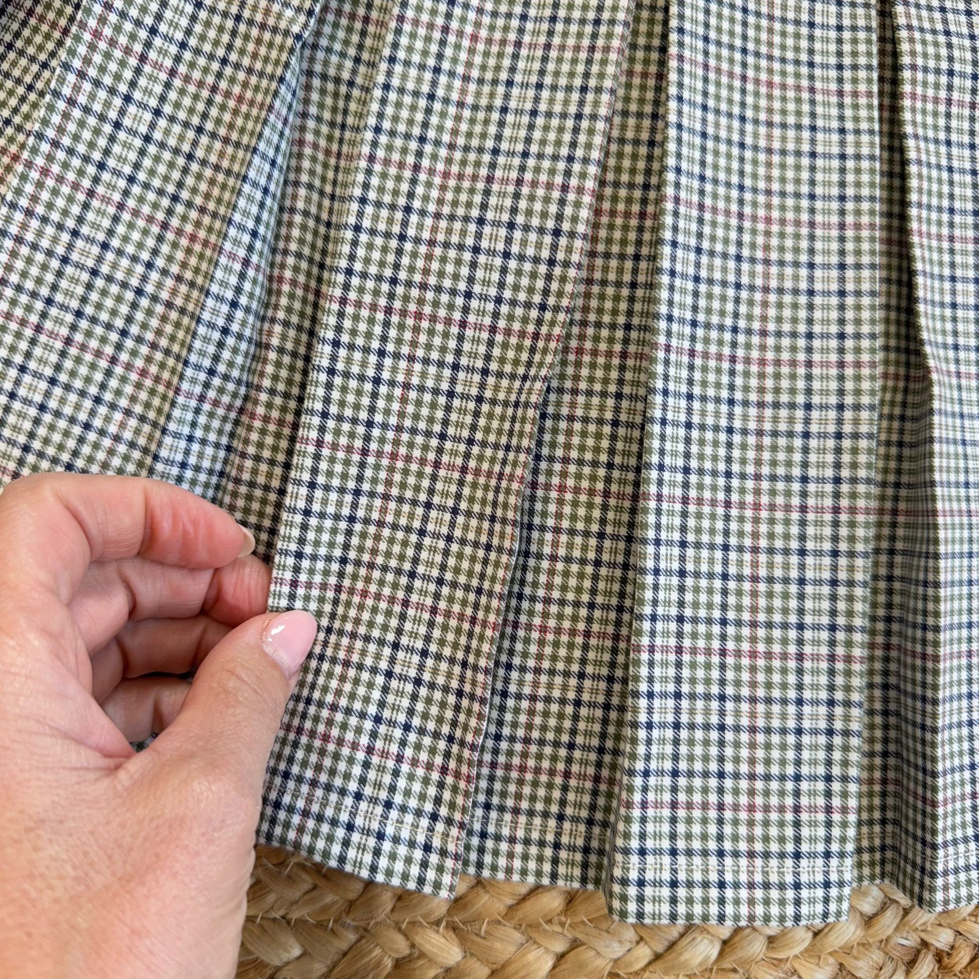 tessuto scozzese a quadretti in cotone e poliestere