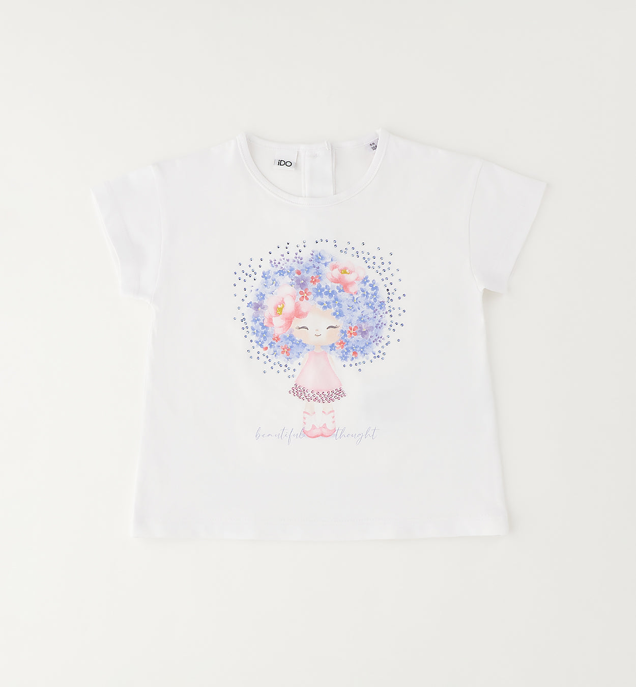 tshirt-bianca-bambina-retro-bottoncini