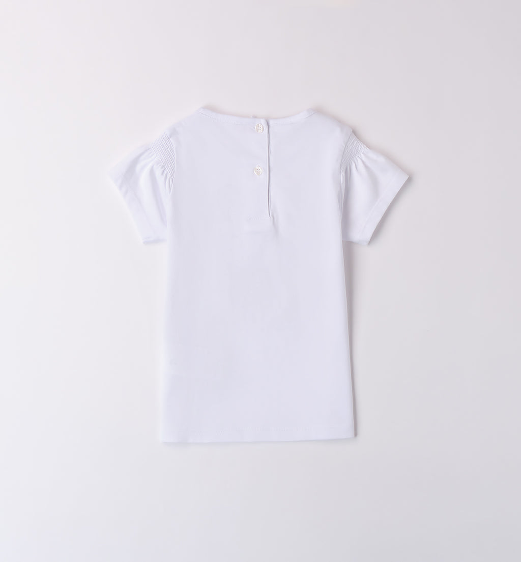 Retro t-shirt iDO bambina con bottoni