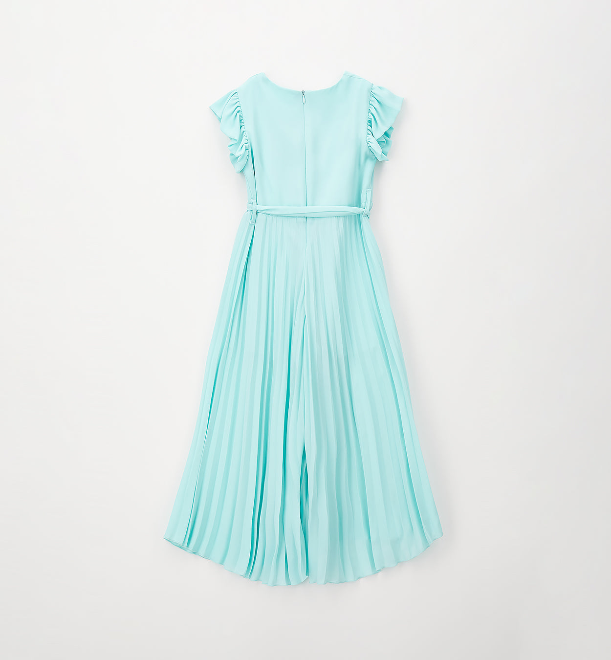 retro tuta bambina elegante plissé con cintura
