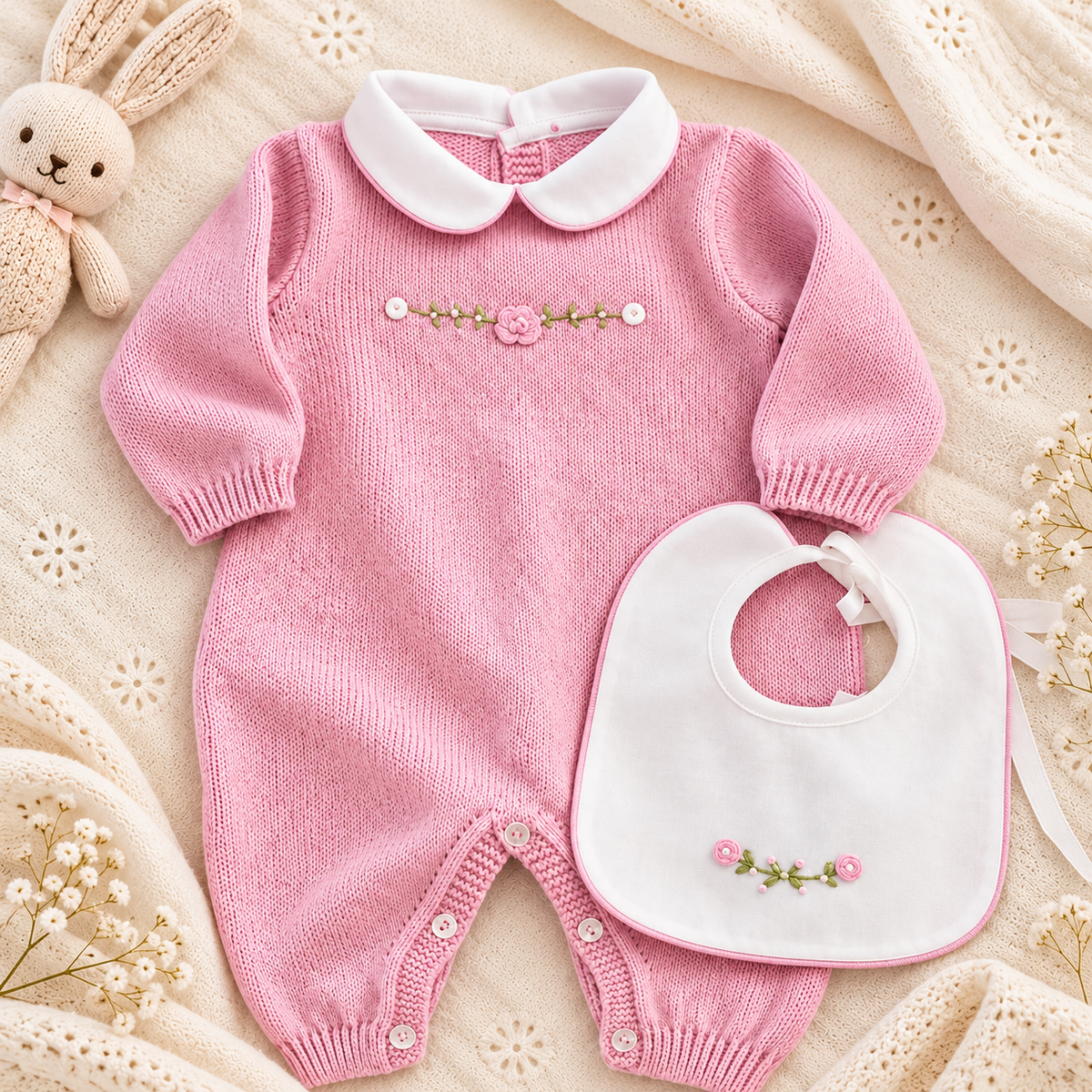 tutina-neonata-lana-rosa-ricami.