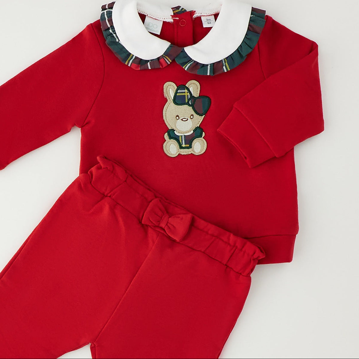 completo neonata con felpa e pantaloni
