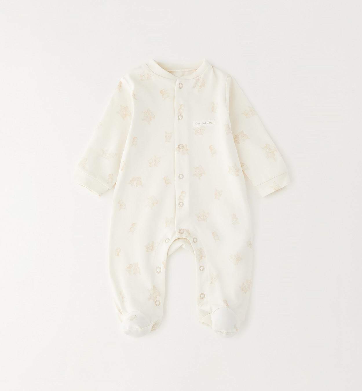 Tutina neonato unisex in cotone con fantasia orsetti