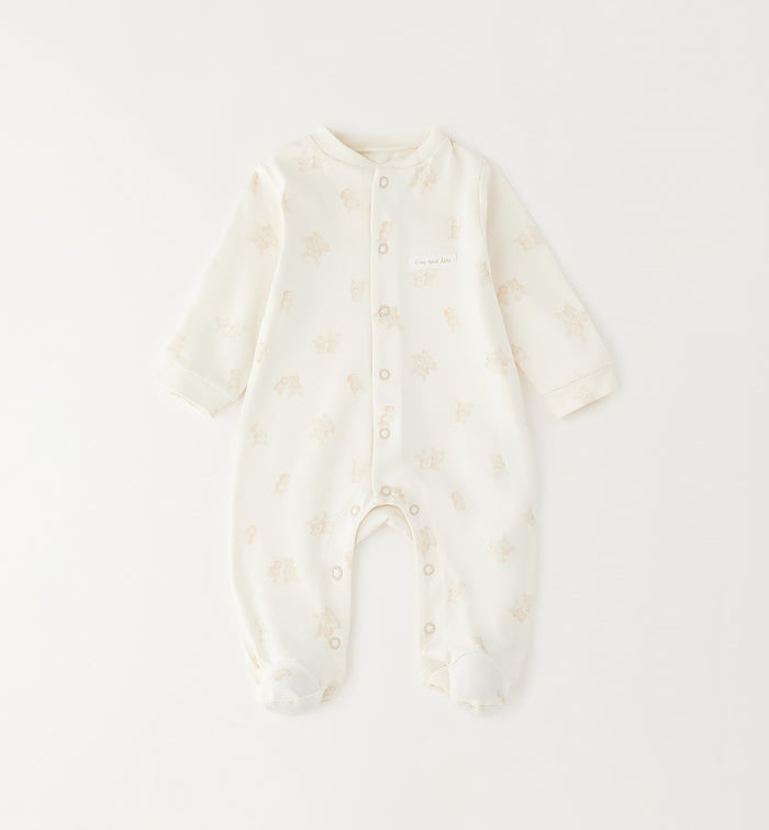 Tutina neonato unisex in cotone con fantasia orsetti