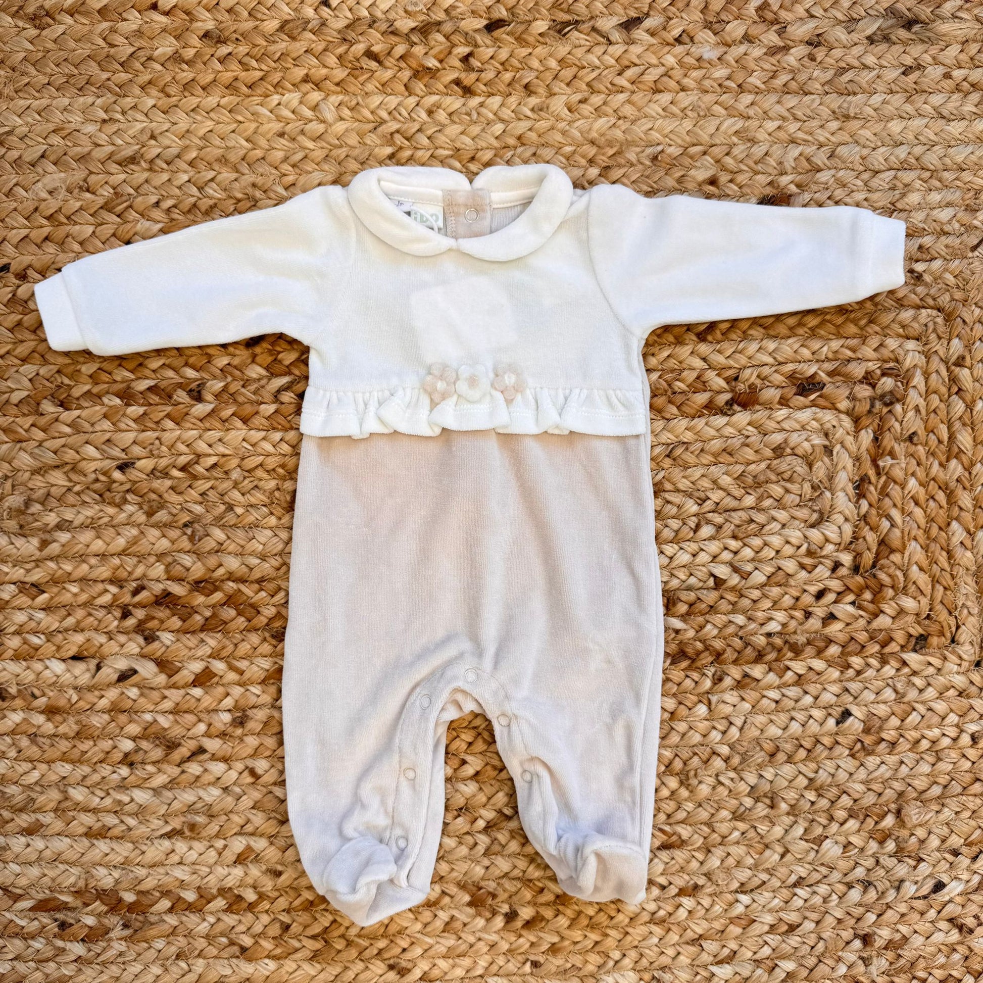 Corredino Neonato Coprifasce Ciniglia Neonato TUTINA PANNA